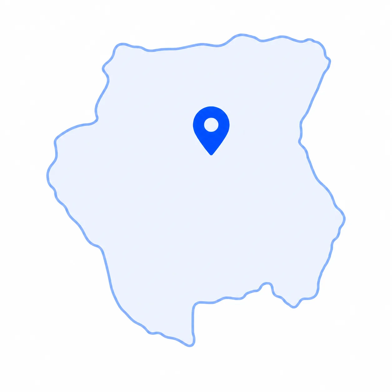 Ubicación en Surinam