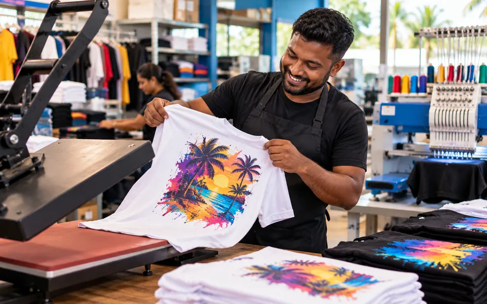 T-shirt printing workshop – PrintHub.GY website