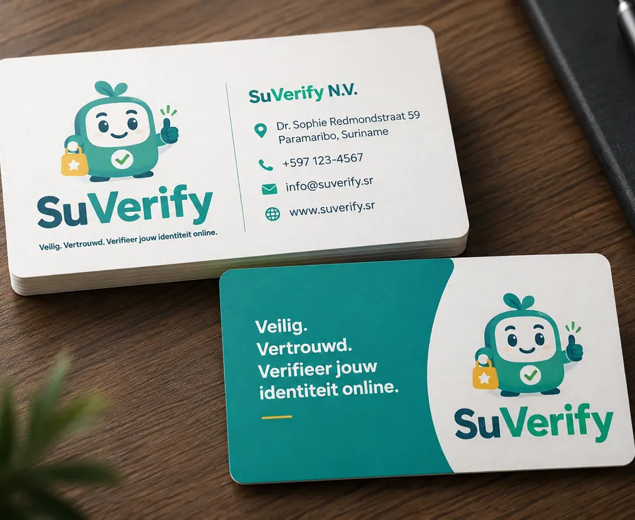 SuVerify business cards