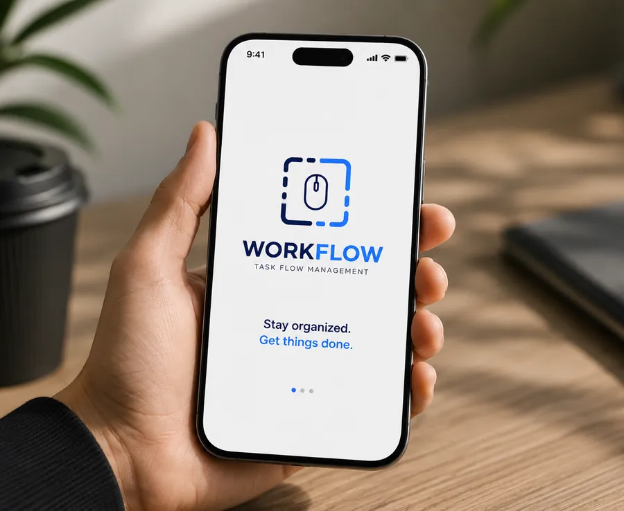 Logo de Workflow en la app móvil